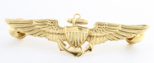 Navy Wings 14K Yellow Gold