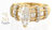 Cubic ZIrconia Ring 14K Yellow