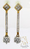 Diamond Dangle Earrings 14K Yellow