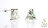 Amethyst (Natural Green) Earrings 14KW
