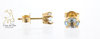 Aquamarine Earrings 14K Yellow
