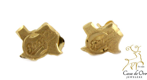 Gold "Texas Ranger" Earrings 14K Yellow