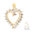 Diamond Heart Pendant 10K Yellow