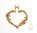 Gold Heart Enhancer Charm 14K Yellow