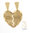 Gold Mizpah Heart Charm 14K Yellow