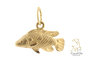 Gold Fish Charm 14K
