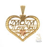 Gold "Mom, I love you" Pendant 10KY