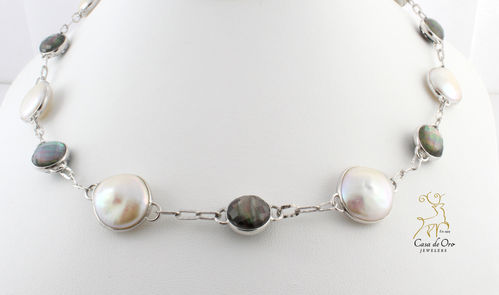 Pearl Necklace Sterling