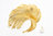 Gold Feather Brooch 14K Yellow