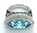 Blue Topaz Ring 18K White