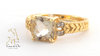 Quartz & Diamond Ring 14K Yellow