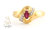 Ruby & Diamond Ring 10K Yellow