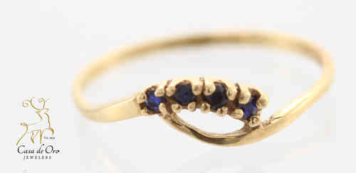 Sapphire Ring 14K Yellow