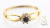 Sapphire & Diamond Ring 10K Yellow