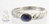 Sapphire Ring 10K White