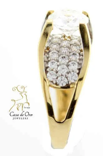 CZ Ring 14K Yellow