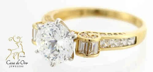 CZ Ring 14K Yellow