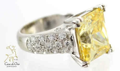 CZ Ring 14K White