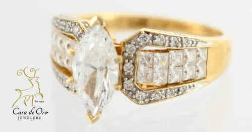CZ Ring 14K Yellow
