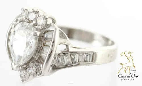 Lab Grown Russian Stone Ring Gold Plated