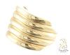 Gold 5-Row Dome Ring 14K Yellow