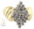 Diamond Cluster Ring 10K Yellow