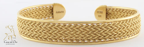 Gold Cuff Bracelet 18K Yellow