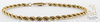 Gold Rope Bracelet 14K Yellow