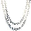 Honora Grey/White Ombre Pearl Necklace