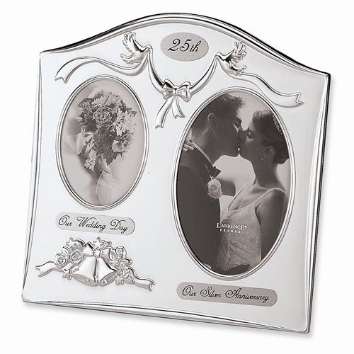 Silver-plated 25th Anniversary Photo Frame