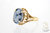 Blue Cameo Mother/Child Ring 10KY