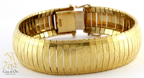 Gold Florentine Bracelet 14K Yellow
