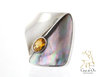 Oyster & Citrine Ring Sterling