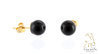 Black Onyx Earrings 14K Yellow