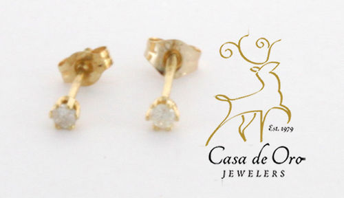Diamond Earrings 14K Yellow