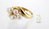 Pearl & Diamond Ring 10K Yellow