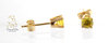 Golden Sapphire (Simulated) Earrings 14KY