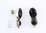 Black Onyx Earrings Sterling