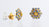 Sapphire Dome Earrings 18K Yellow