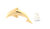 Dolphin Charm 14K Yellow