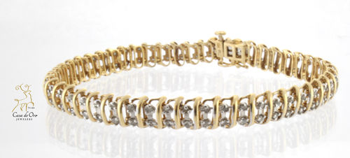 Diamond Bracelet 10K Yellow
