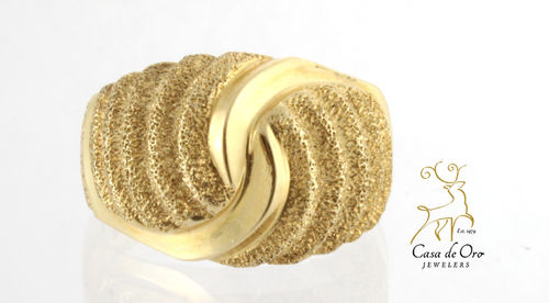 Gold Dome Ring 14K Yellow