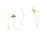 Gold Chain Dangle Earrings 18KY