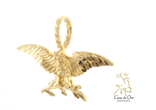 Gold Eagle Charm 14K Yellow