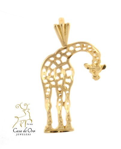 Gold Giraffe Charm 14K Yellow