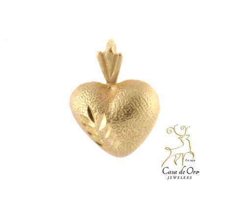 Gold Heart Charm 14K Yellow