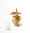 Gold Apple w/ Bite Mark Charm 14K