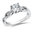 Valina Diamond Engagement Ring Mounting in 14KW  (.30 ctw.)