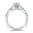 Valina Diamond Engagement Ring Mounting in 14K White Gold (.20 ctw)