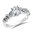 Valina Diamond Engagement Ring Mounting in 14K White Gold (.20 ctw)